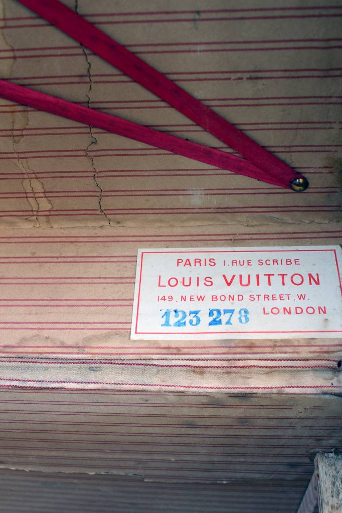 Antique Louis Vuitton Damier suitcase from 1888