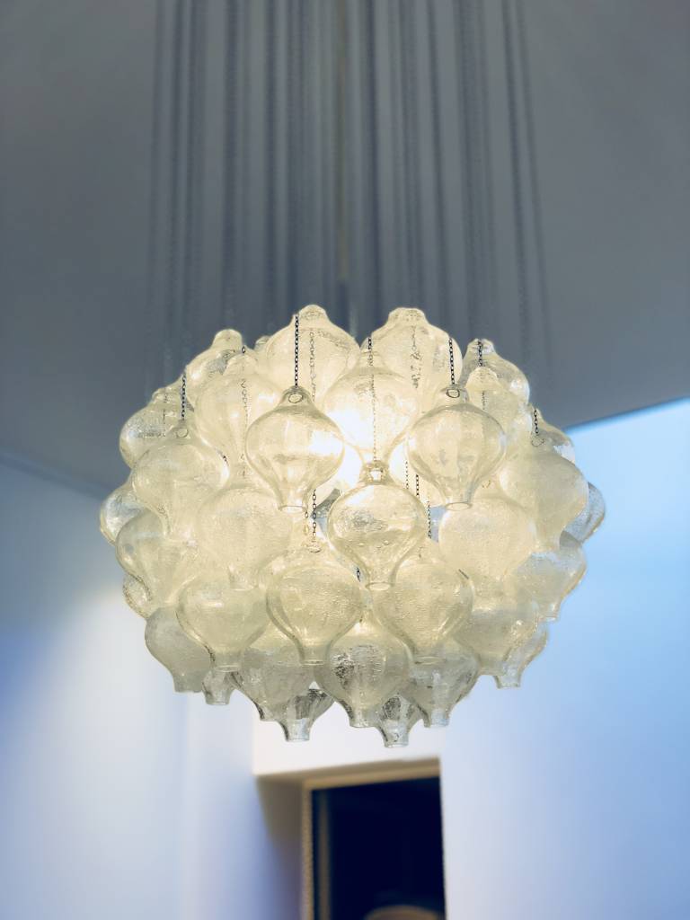 Vintage Tulipan chandelier by JT Kalmar for Franken