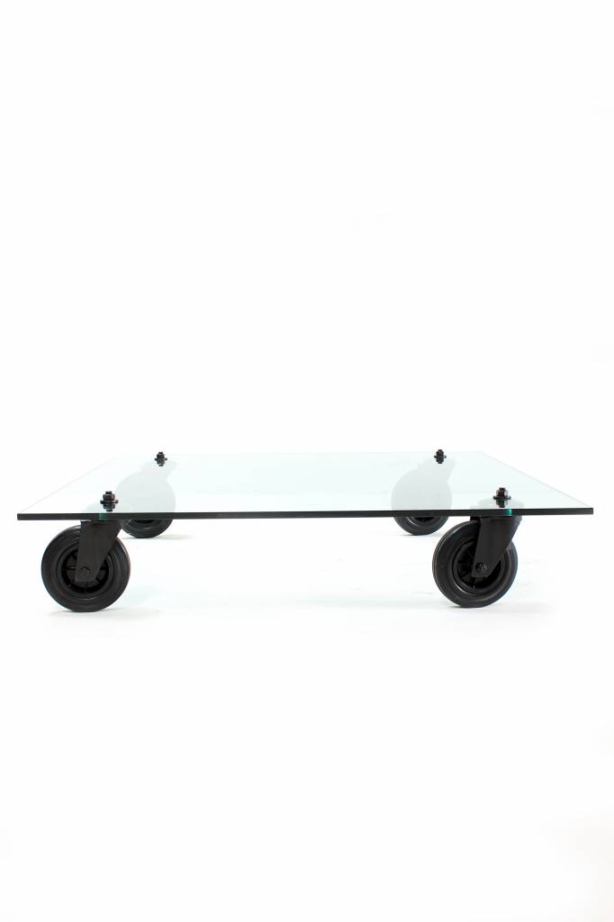 Fontana Arte coffee table Tavolo Con Ruote for sale