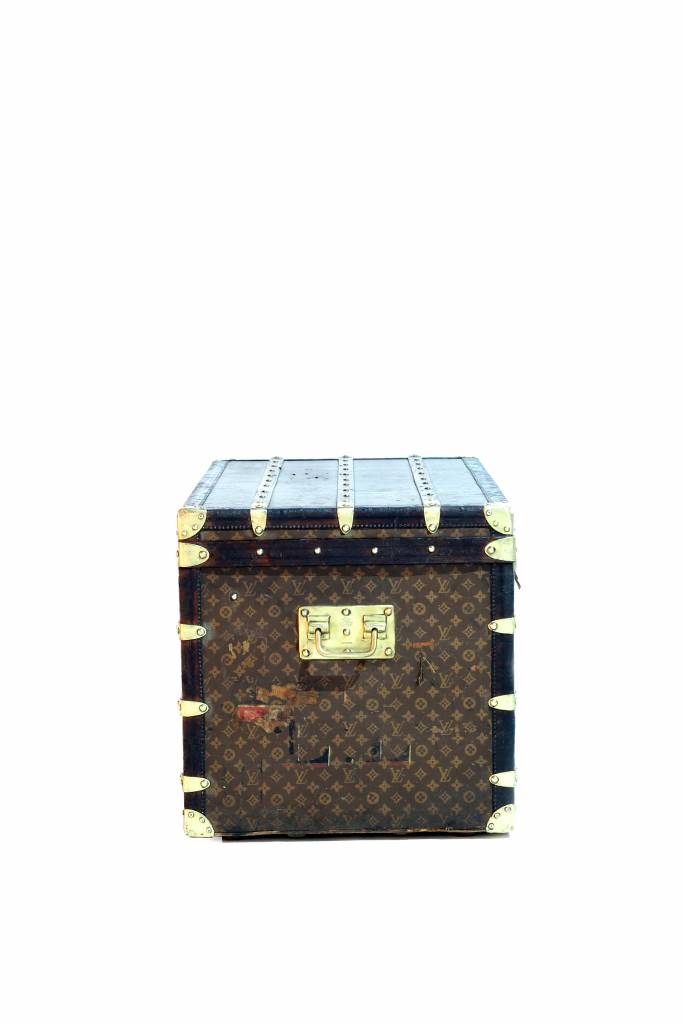 Vintage large antiques Louis Vuitton suitcase