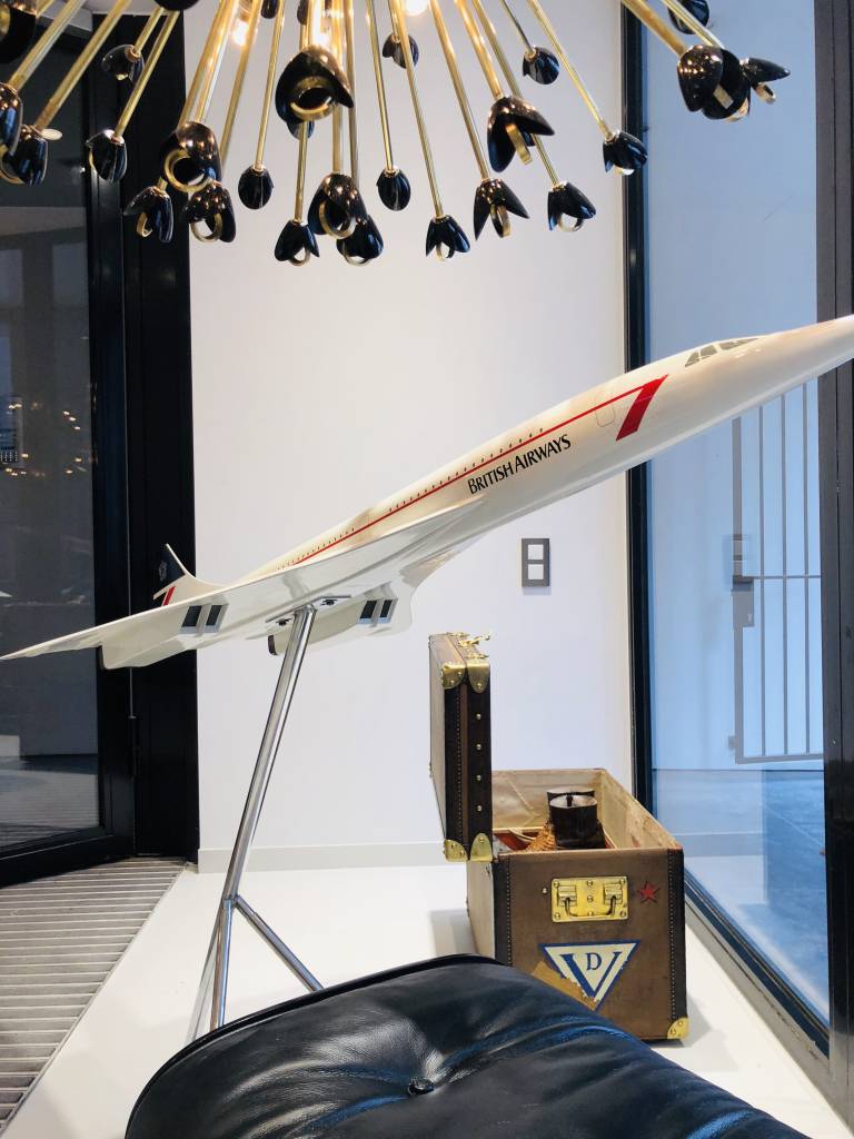 Large scale model of the Concorde aircraft