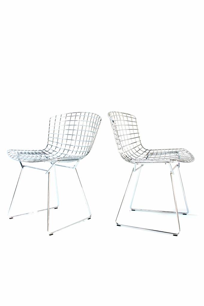 Harry Bertoia Knoll chairs chrome