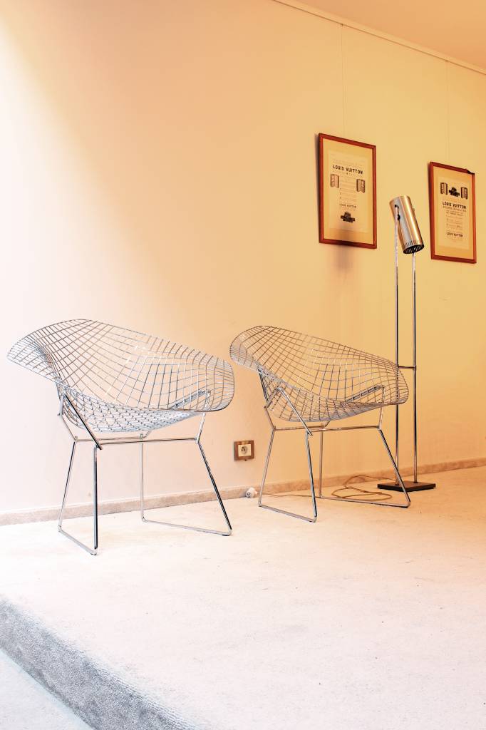 Knoll Diamond chairs bertoia