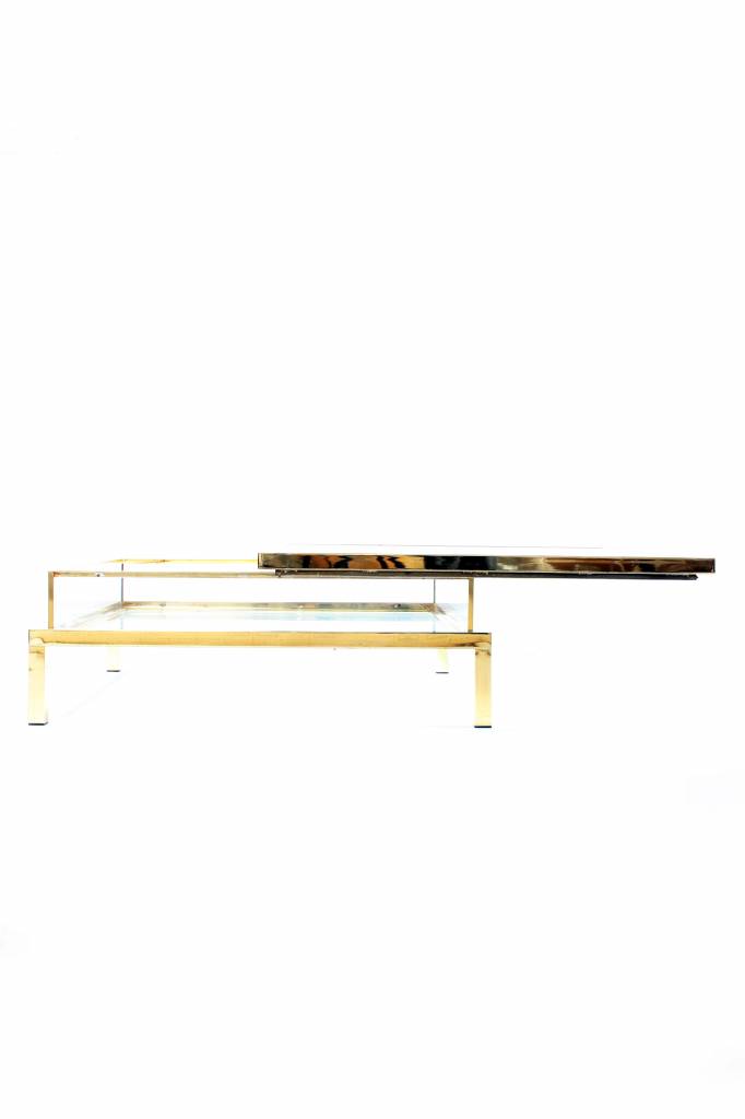 Vintage Maison Jansen sliding coffee table