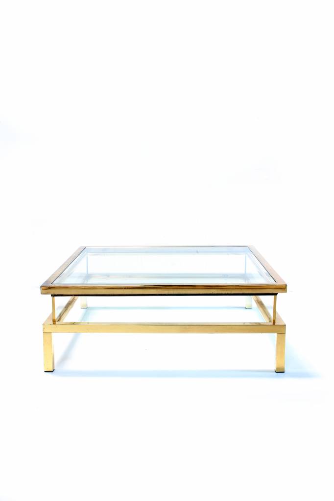 Vintage Maison Jansen sliding coffee table