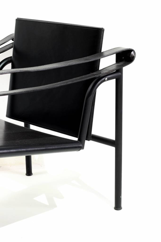 Couple design chairs Le Corbusier - LC1 black editon