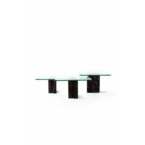 Side tables with black marble