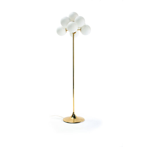 Brass floor lamp by Max Bill