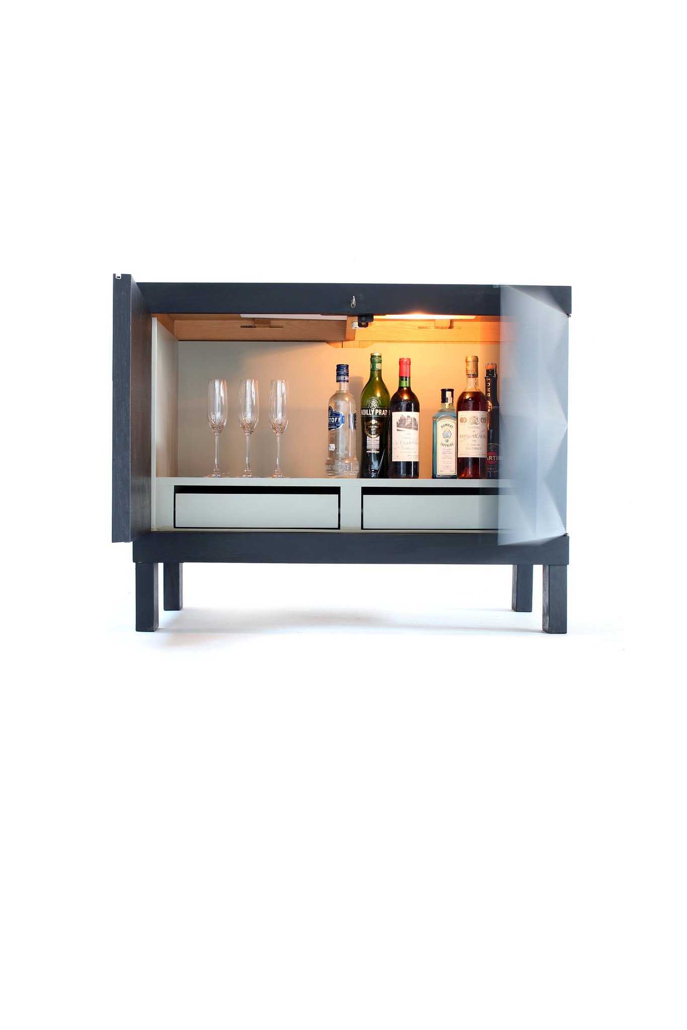 The Coene brutalist bar cabinet, 1960