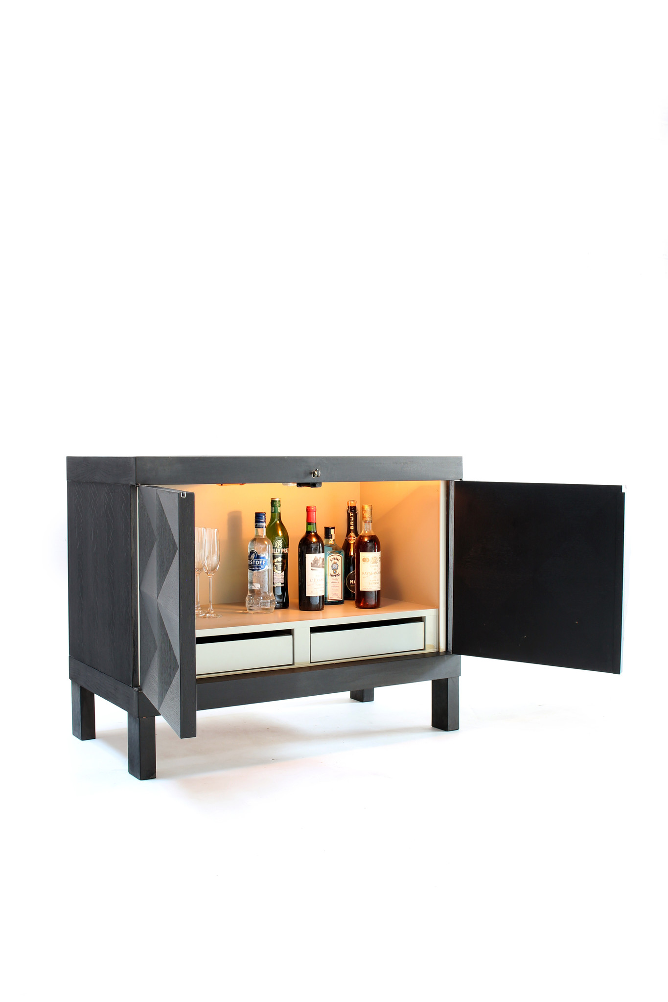 The Coene brutalist bar cabinet, 1960