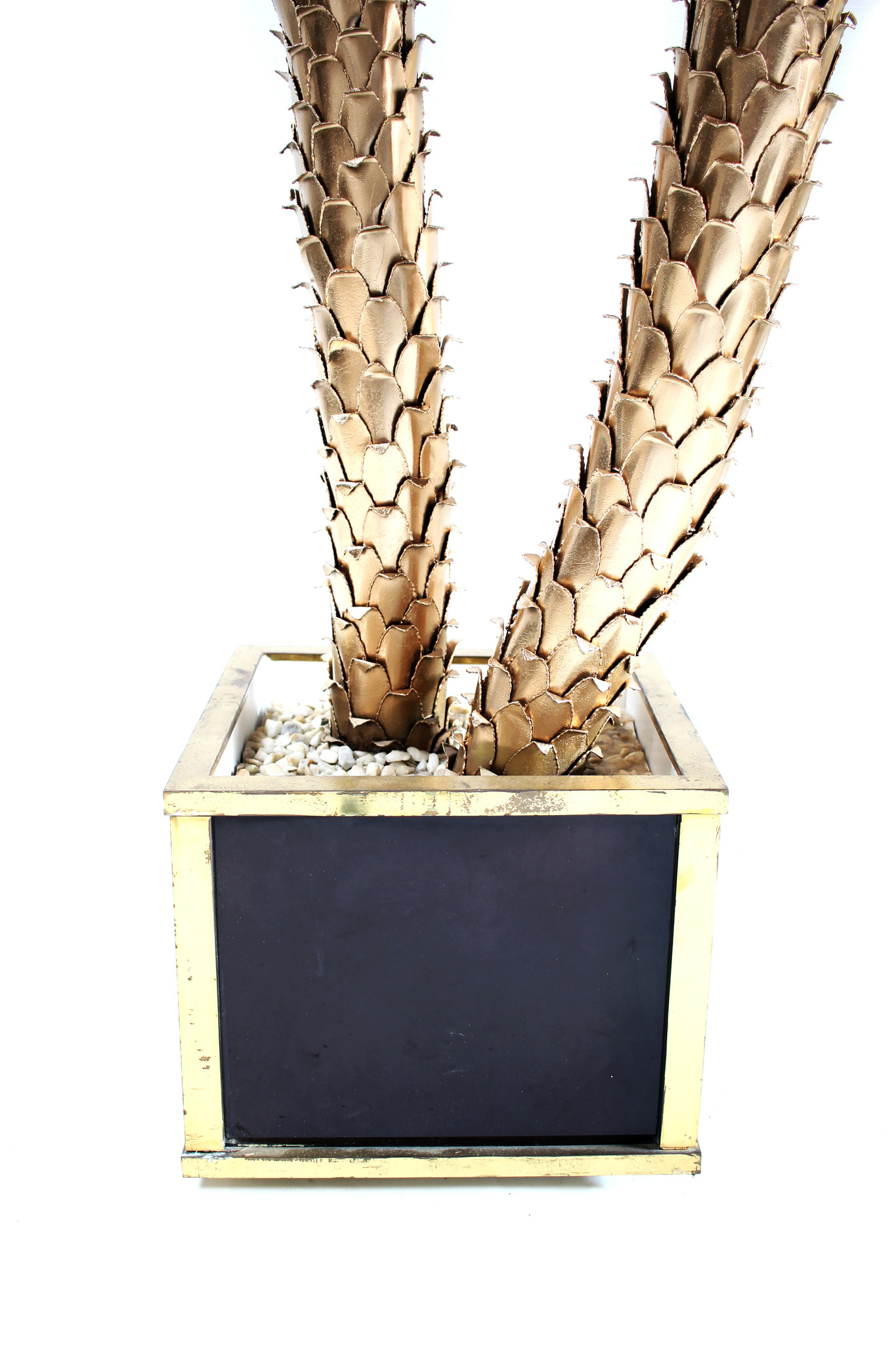 XXL Maison Jansen palm tree lamp