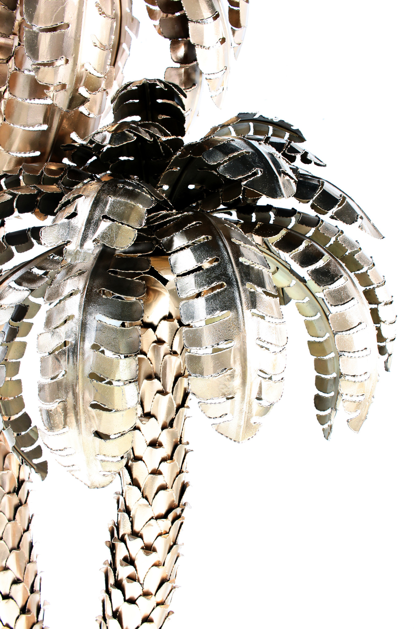 XXL Maison Jansen palm tree lamp