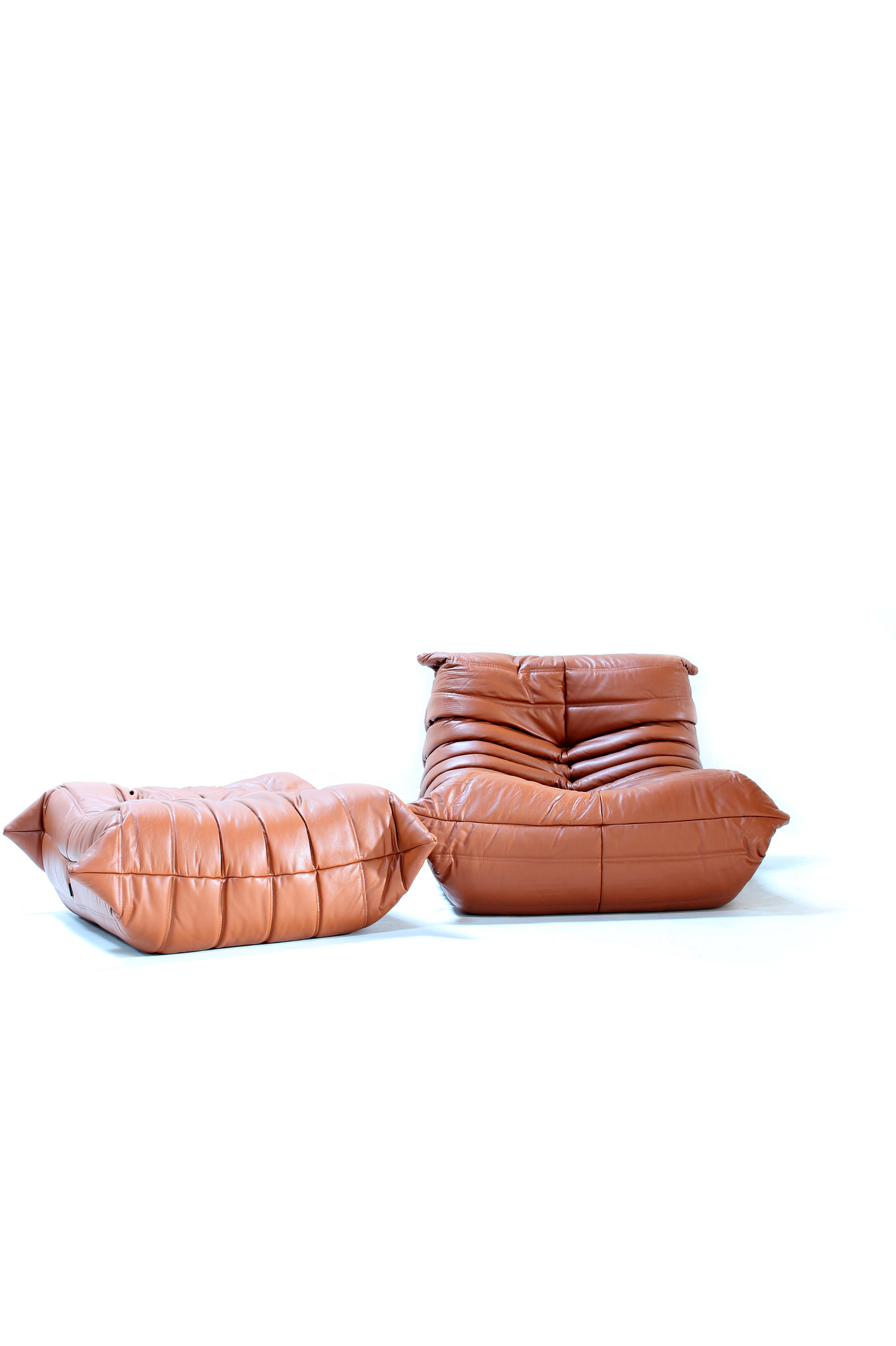 Ligne roset togo in cognac leather