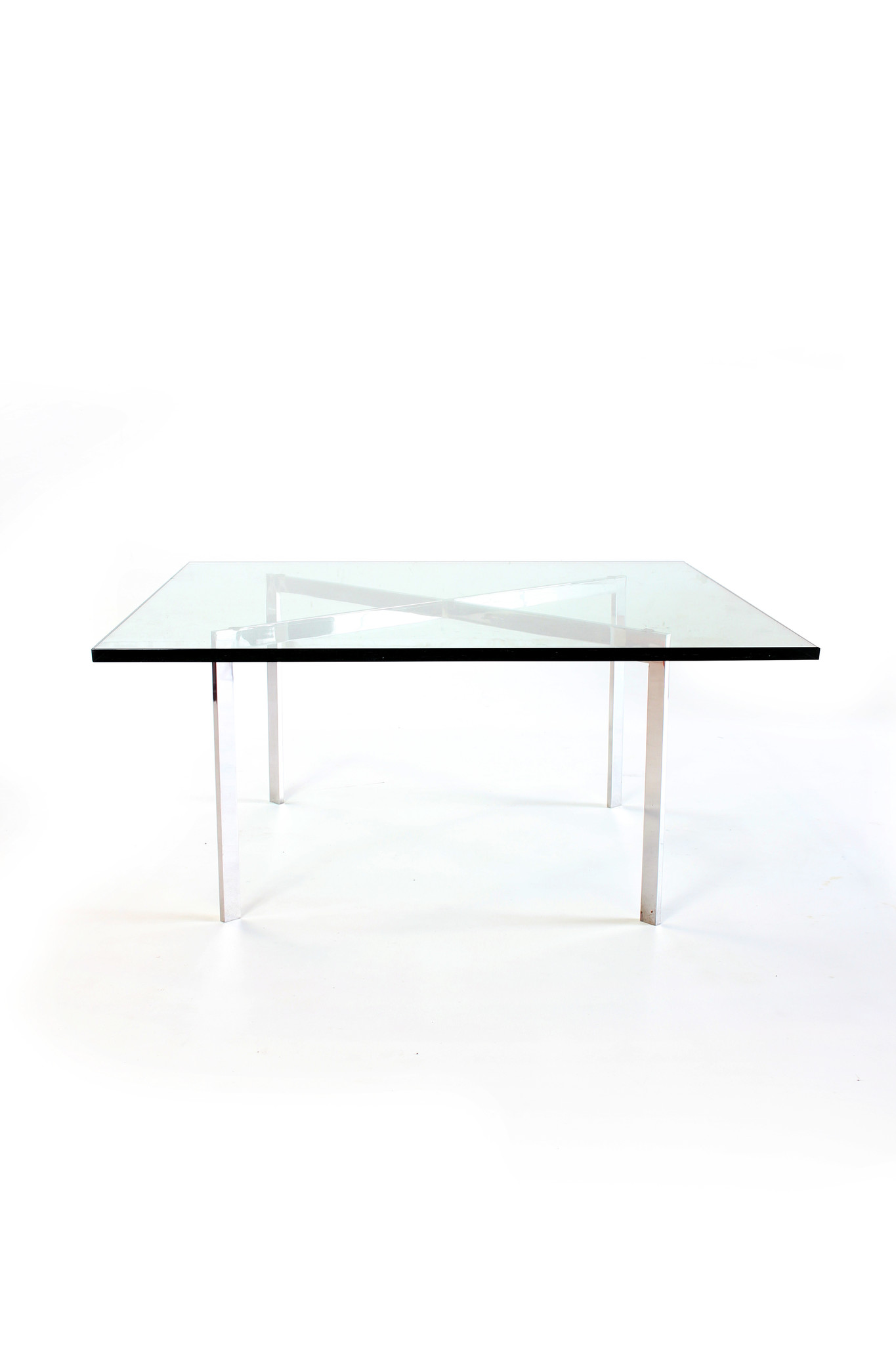 Coffee table "Barcelona" designed by Mies van der Rohe for Knoll