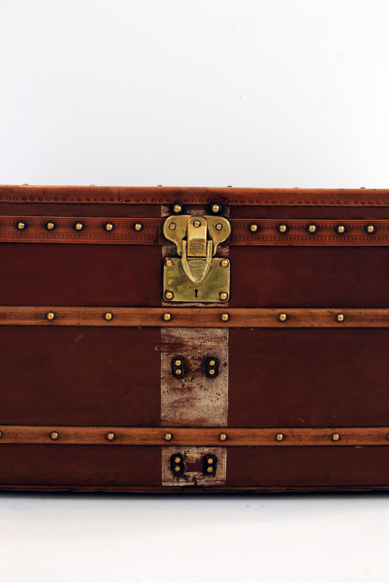 Old Louis Vuitton suitcase cavas 1920 - WAUWSHOP Belgium