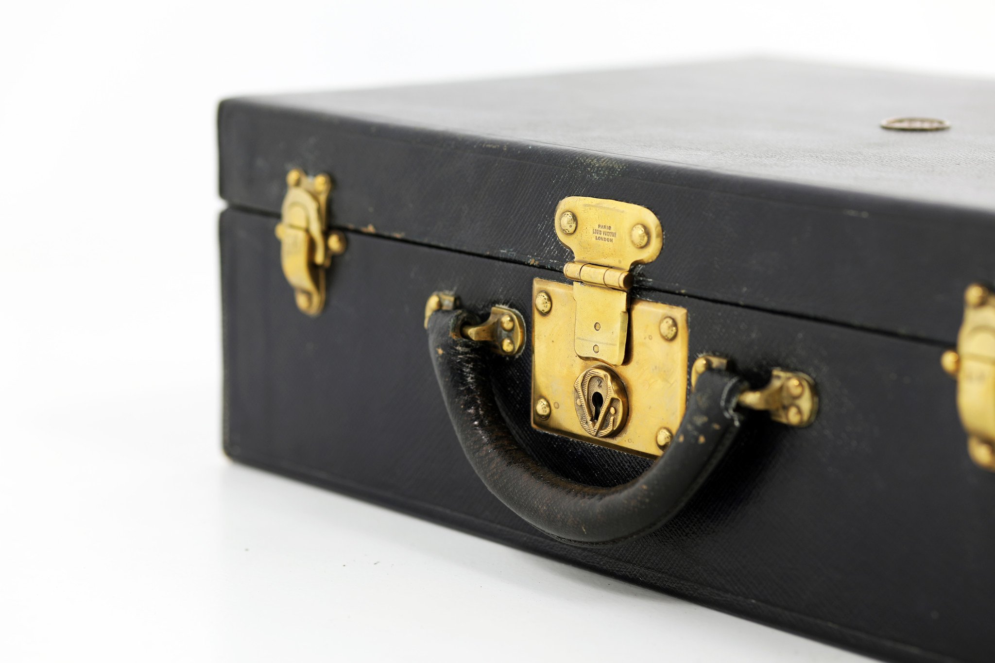 Extremely rare leather Louis Vuitton beauty case, 1930