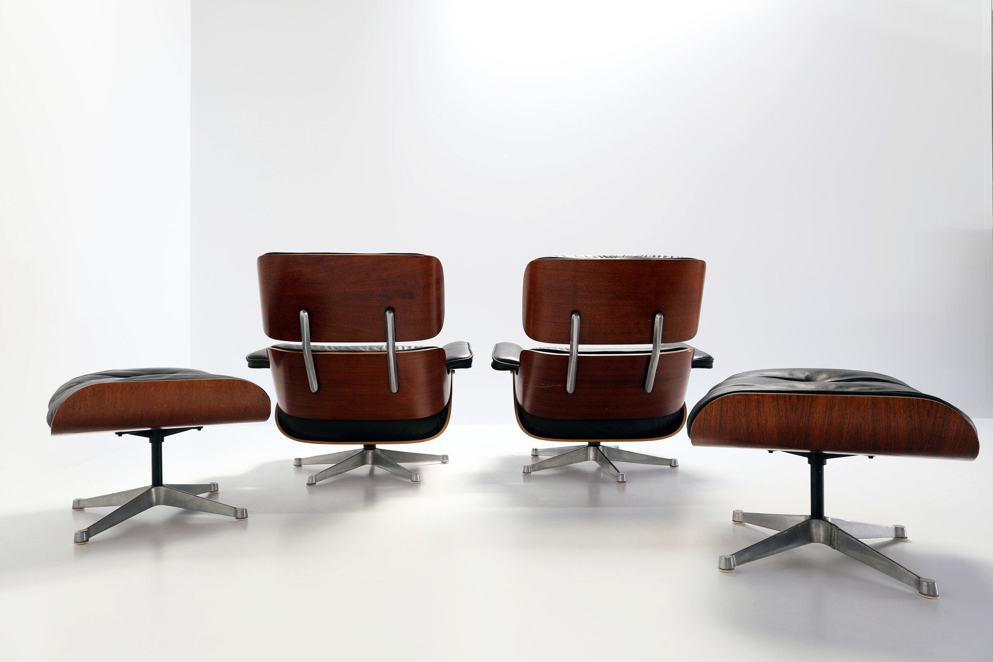 Vintage Eames lounge chair set 1978