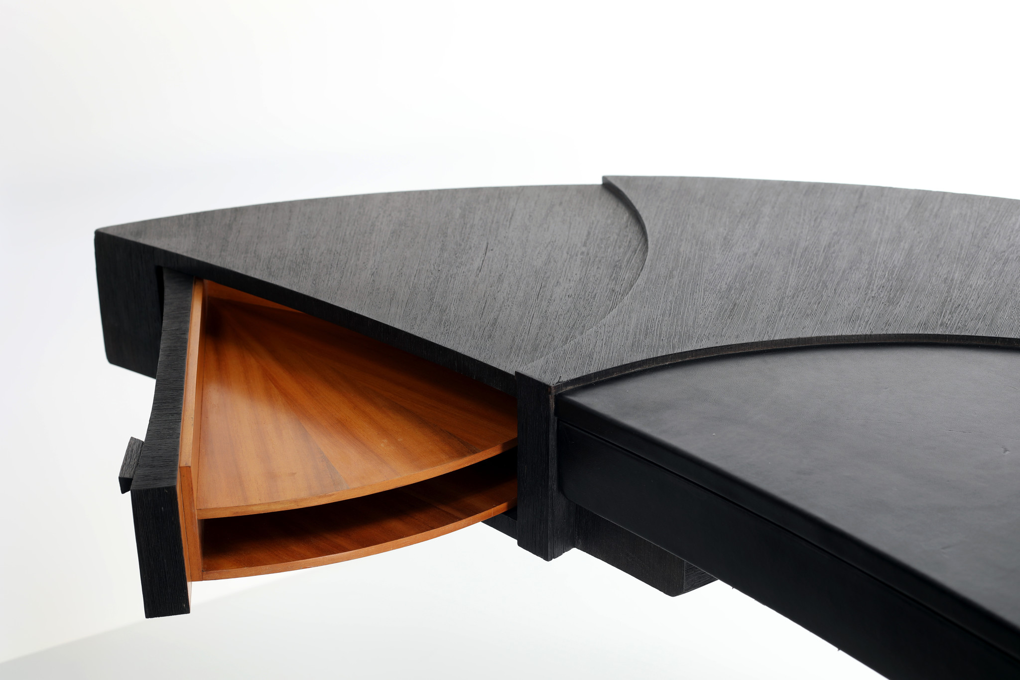 Exclusive Space Age "Boomerang" executive desk, 1980's