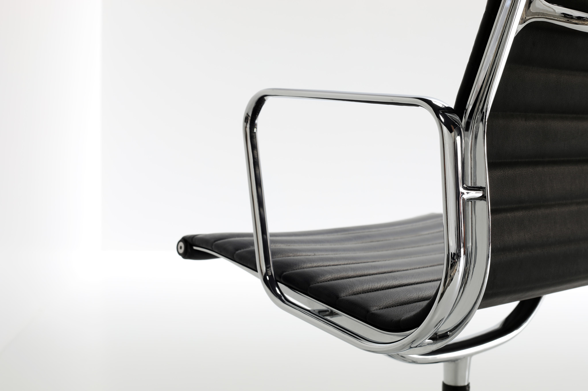 Charles Eames office chair in black leather