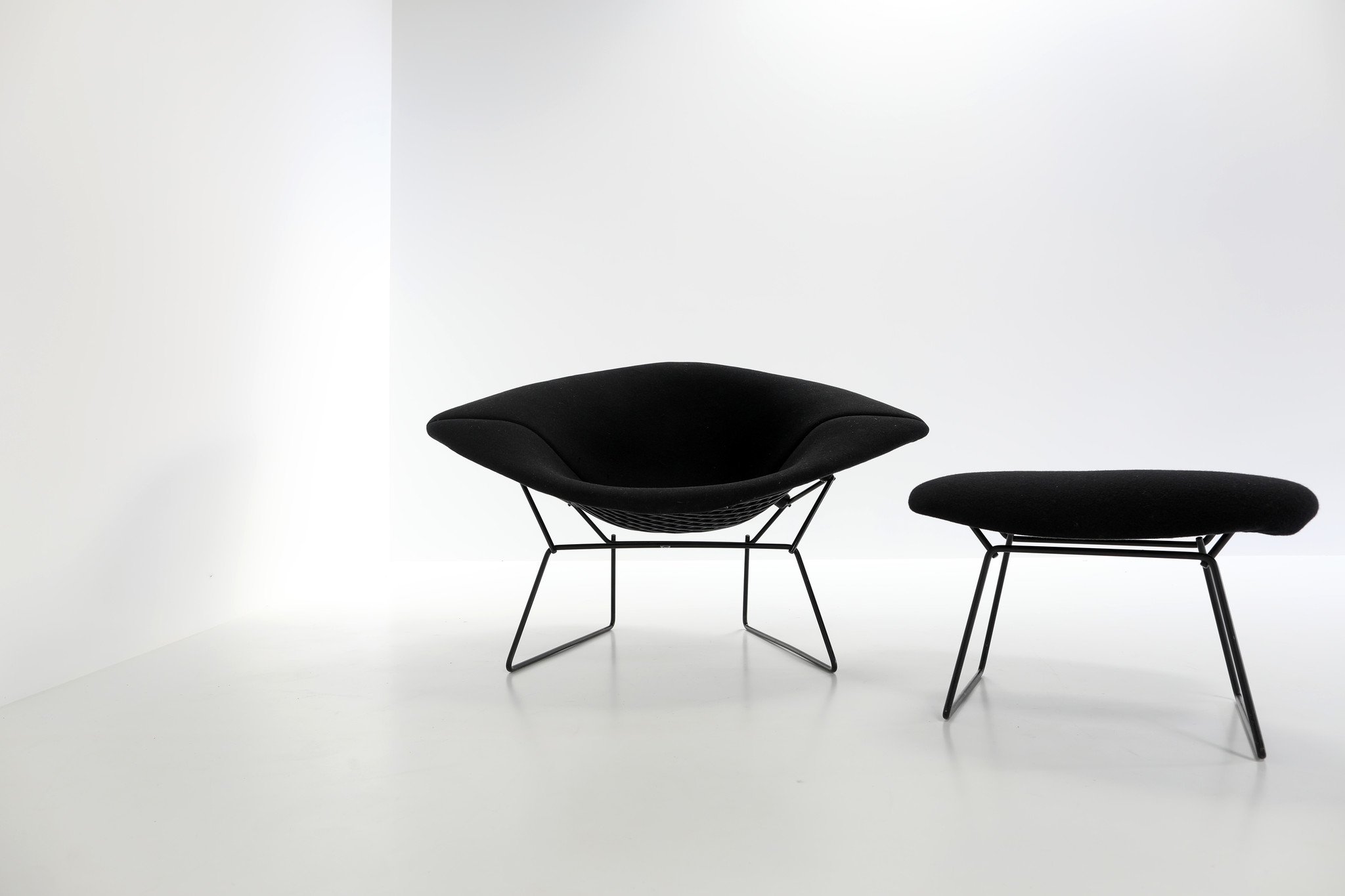 Diamond large Chair van Harry Bertoia voor Knoll