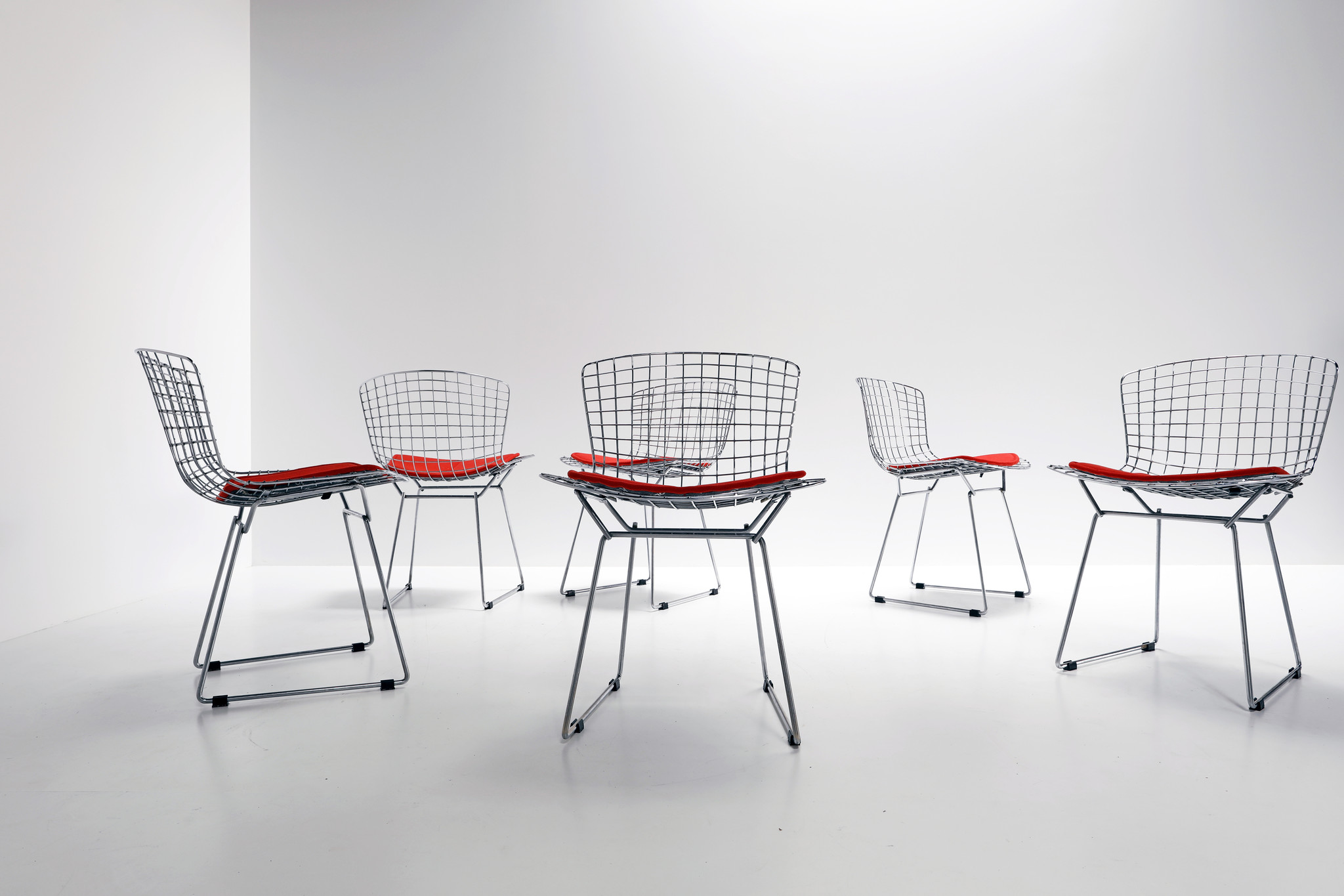 Set of Bertoia Chairs by Harry Bertoia for Knoll, 1953