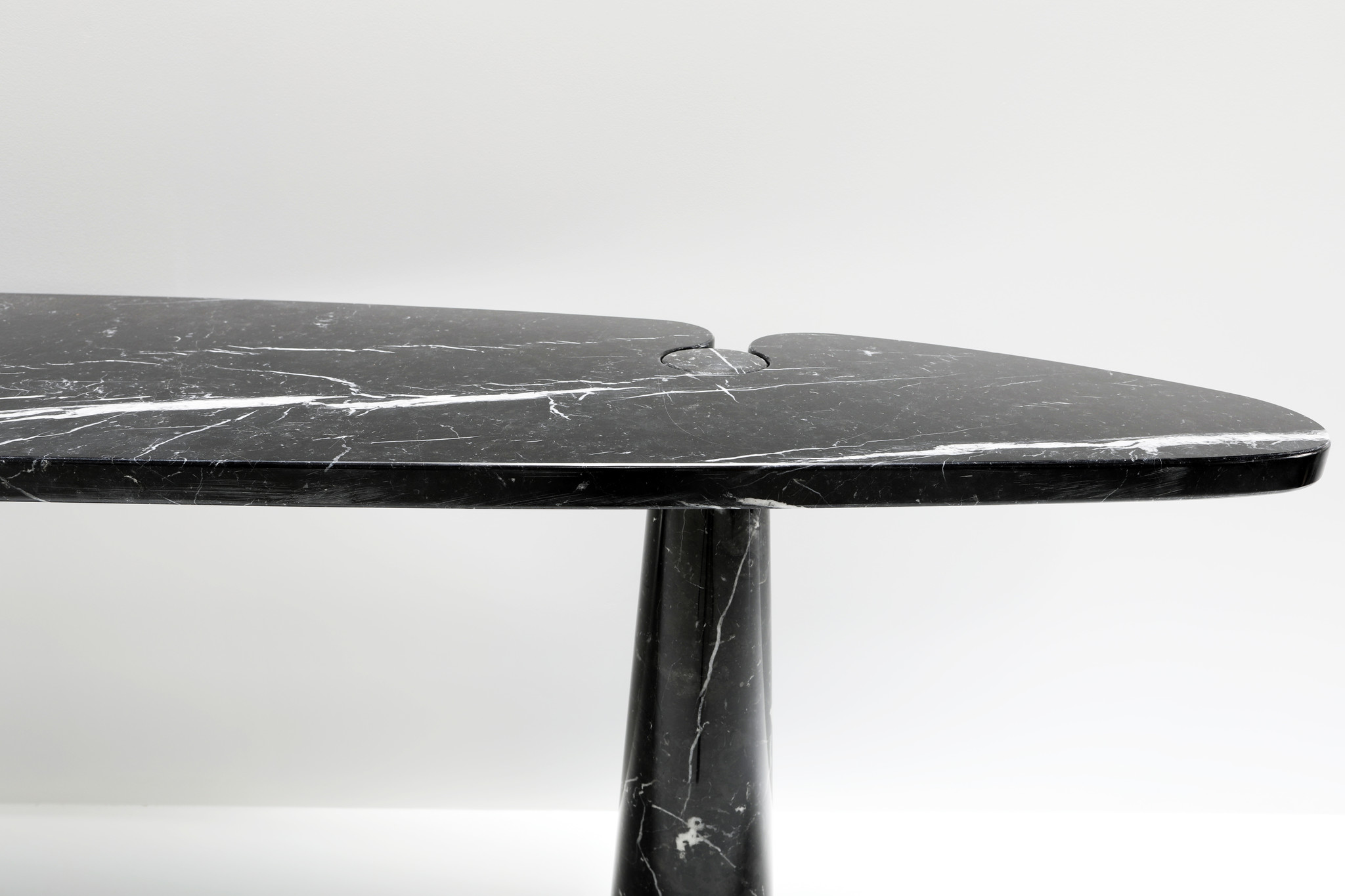 Angelo Mangiarotti Italian Eros Console for Skipper Black Marquina Marble