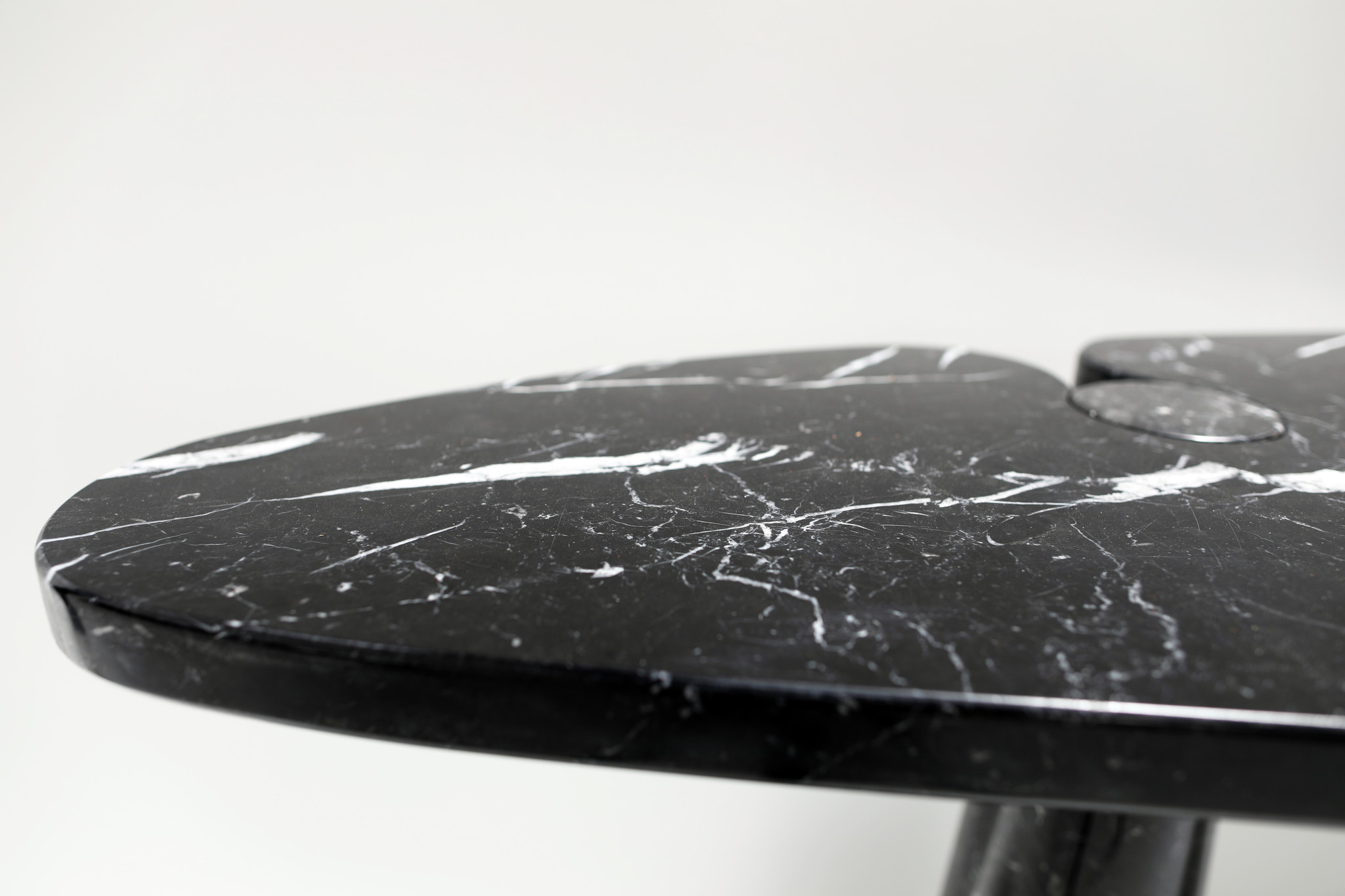 Angelo Mangiarotti Italian Eros Console for Skipper Black Marquina Marble