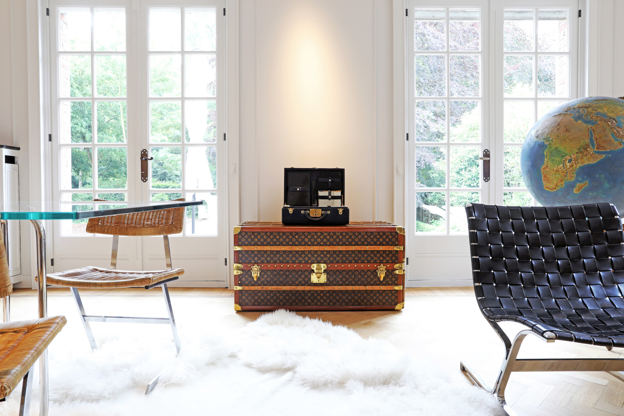 louis vuitton trunk home decor