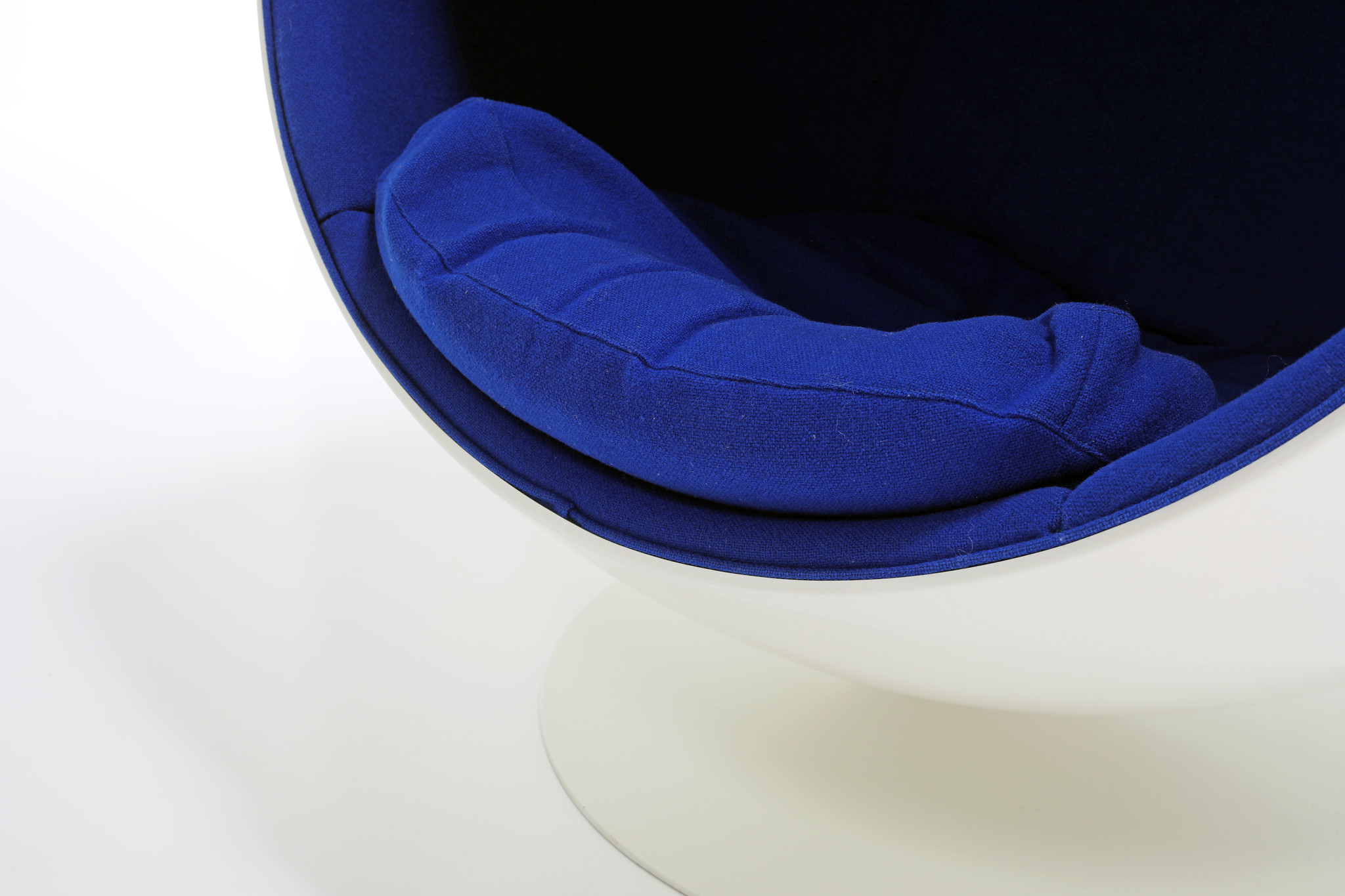 The Ball Chair was designed by Eero Aarnio for Adelta.