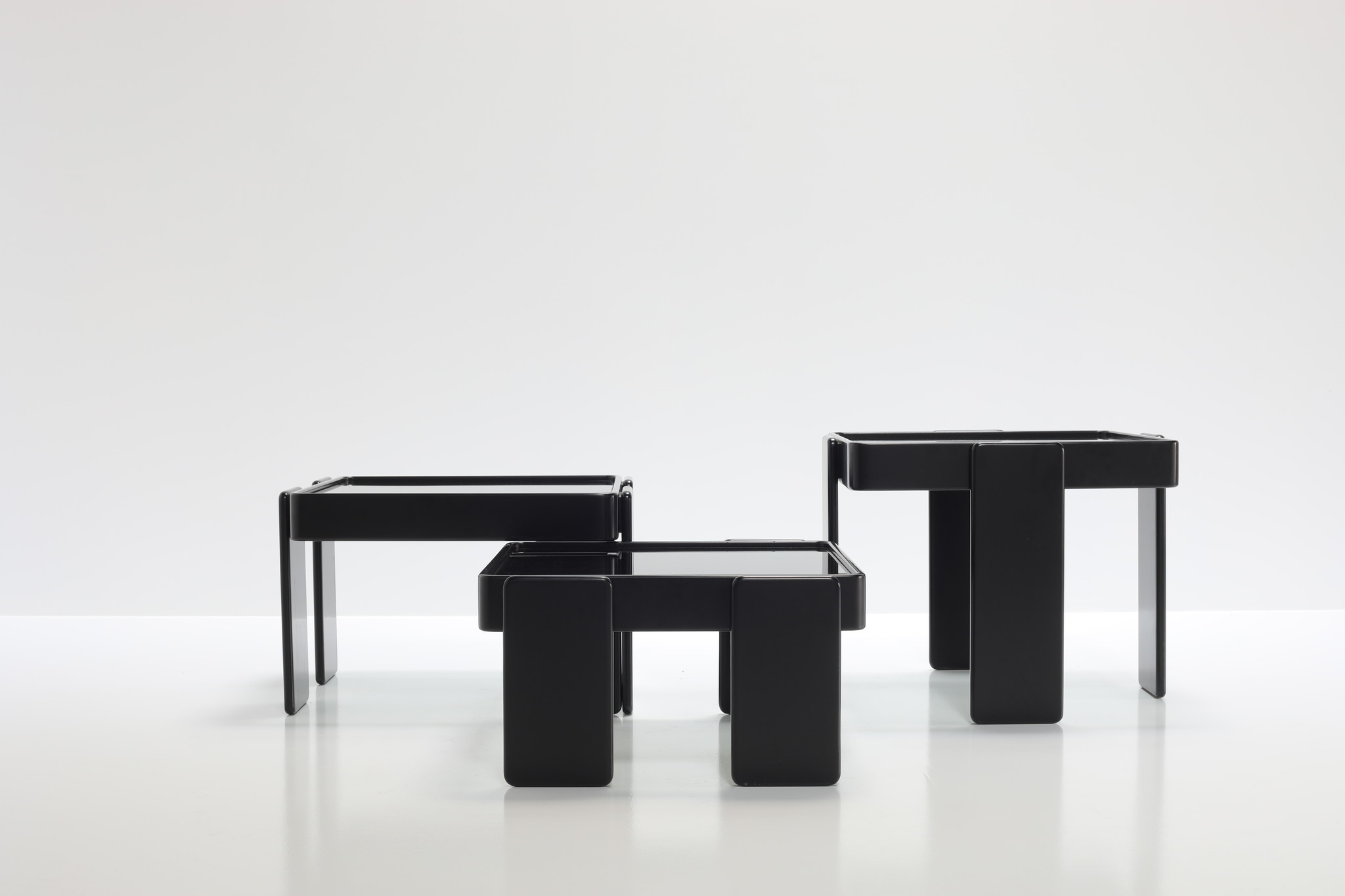 Side table set designed by Gianfranco Frattini for Cassina, 1960s