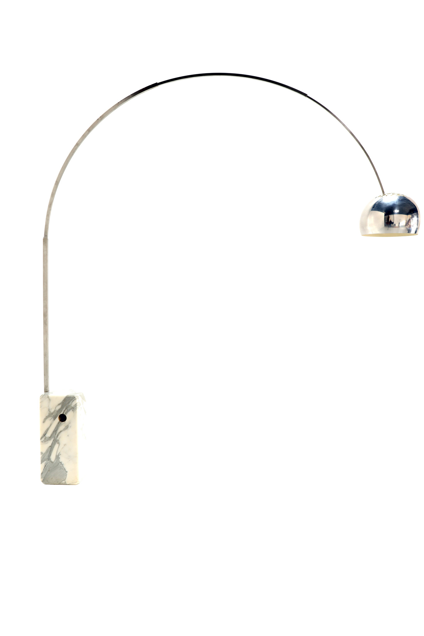 Vintage Flos booglamp ontworpen door Archille en Piere Giacomo Castiglioni in 1962 HET VAN WAUW