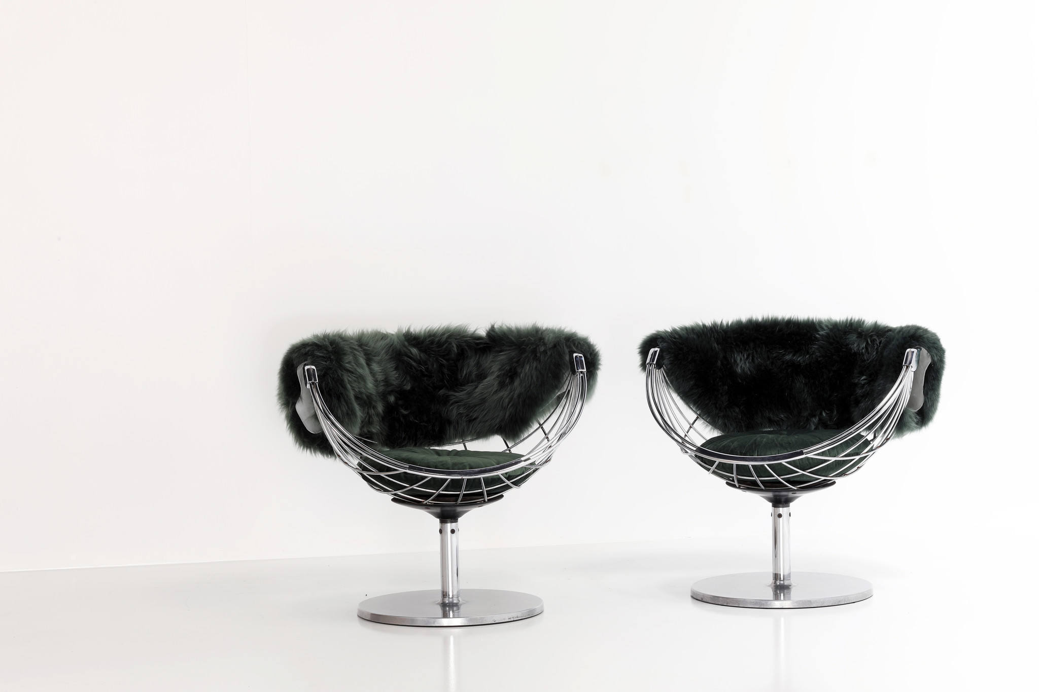 Atomic  Ball Chairs van Rudi Verelst voor Novalux, 1974