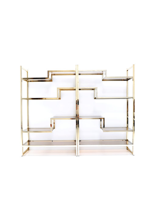 Vintage wall rack brass