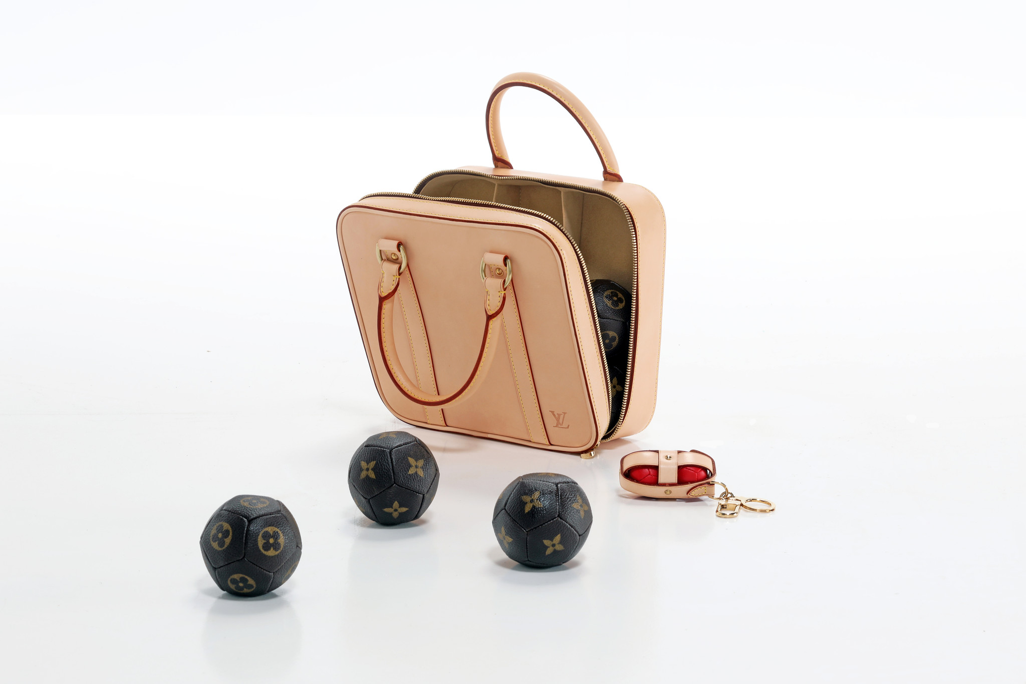 Lot de boules de pétanque Louis Vuitton en édition limitée, 2007