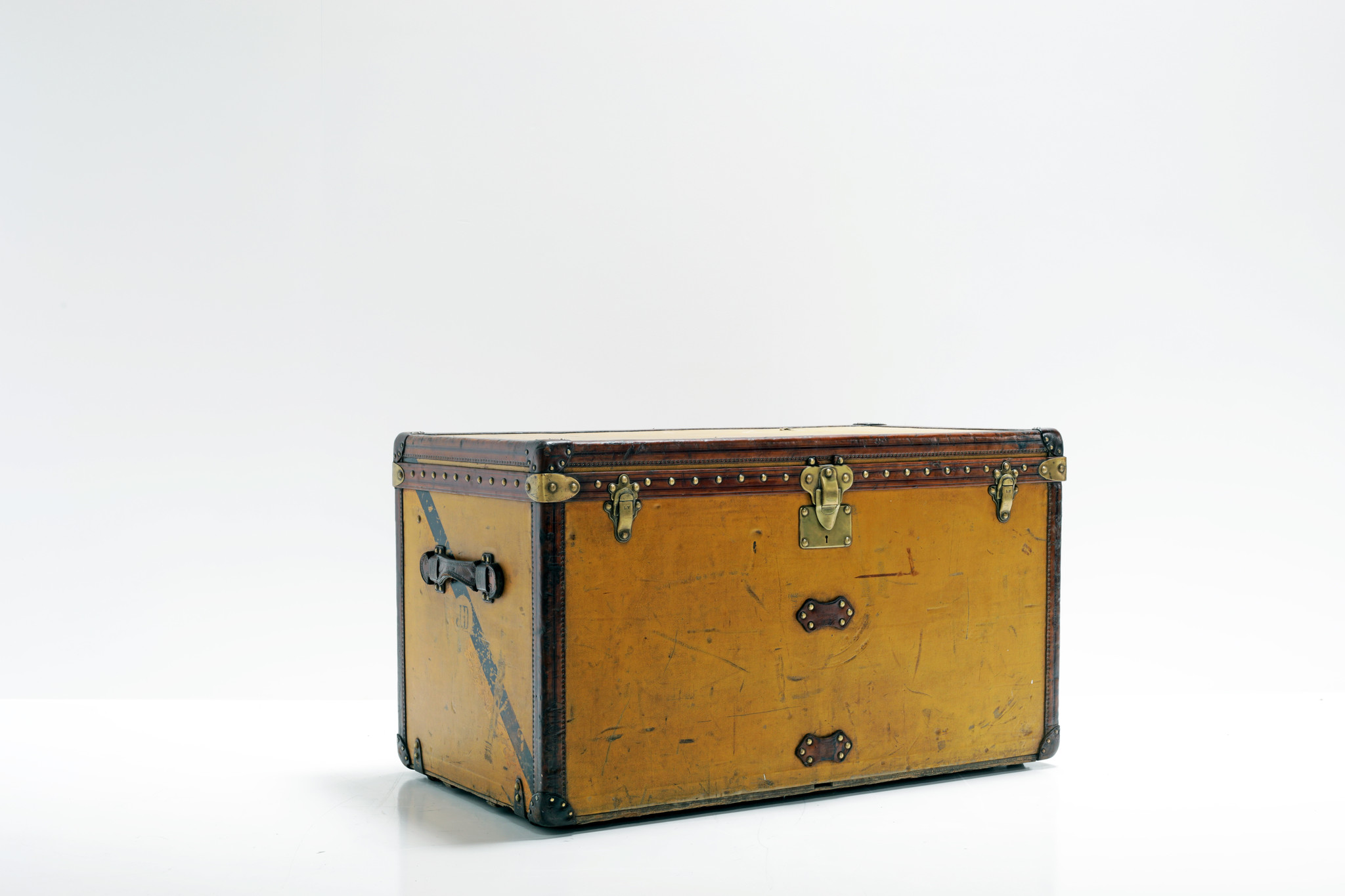 XL Louis vuitton koffer "Vuittonite" geel, 1910