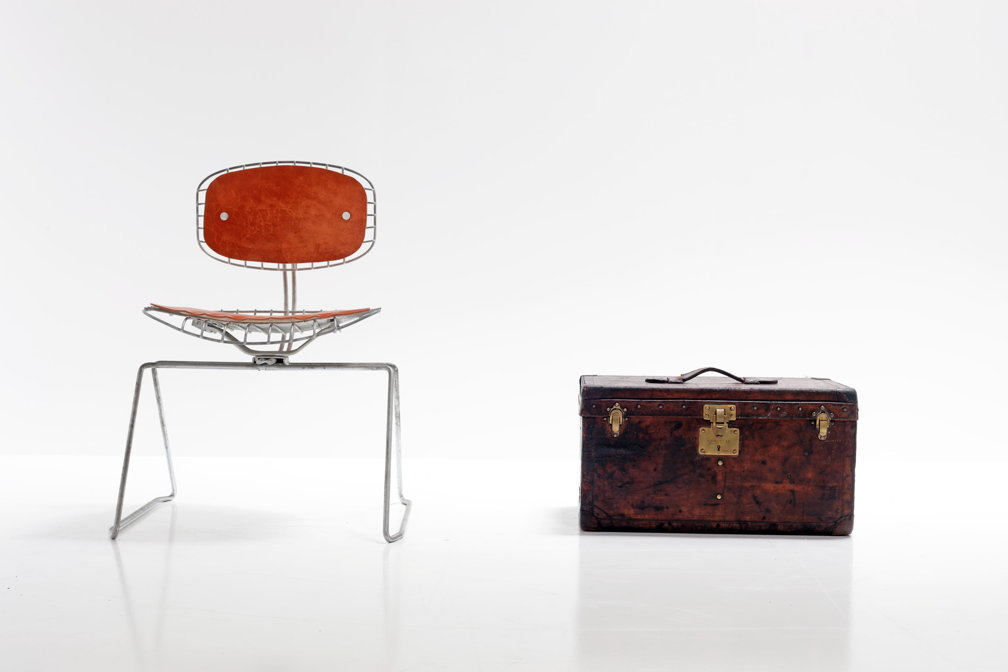 Sold at Auction: Antieke Louis Vuitton koffer met ijzerbeslag, genummerd  172 126 - 1910