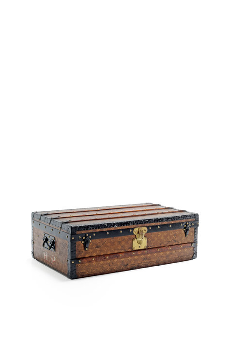 LOUIS VUITTON VIP gift Novelty MINI MALLE COURRIER 1888 Trunk ​Jewelry box  case