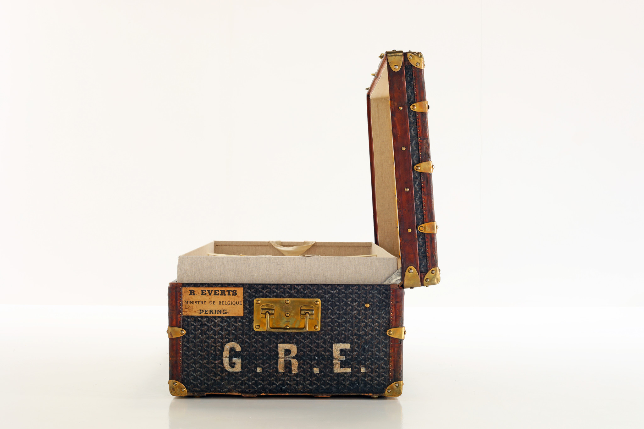 Goyard koffer van Belgische consulaat in Peking