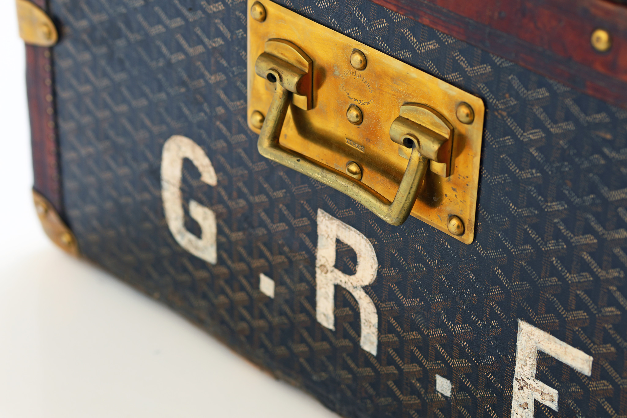 Goyard suitcase from Belgian consulate in Beijing