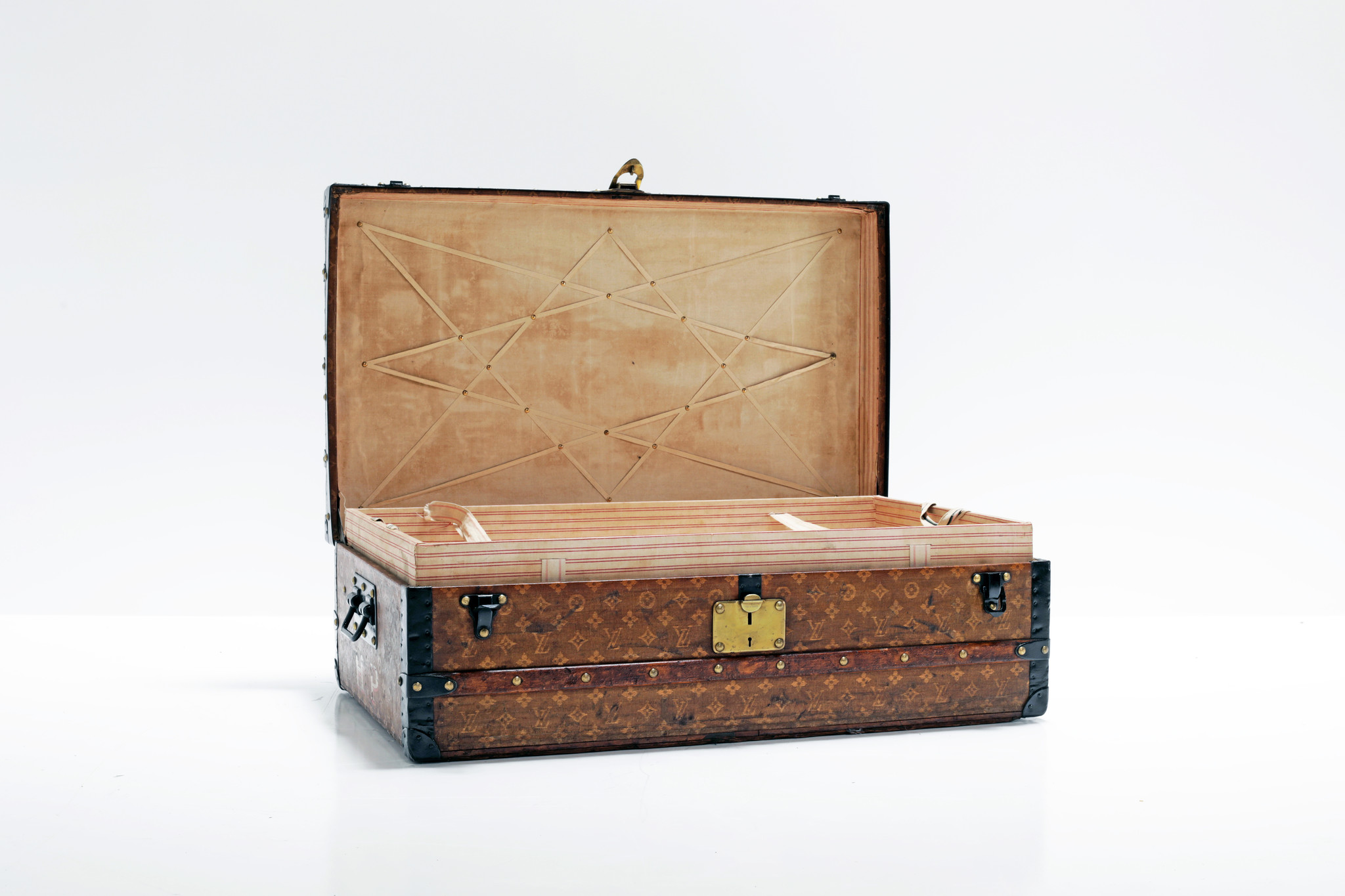 Louis Vuitton suitcase, 1896 with woven monogram