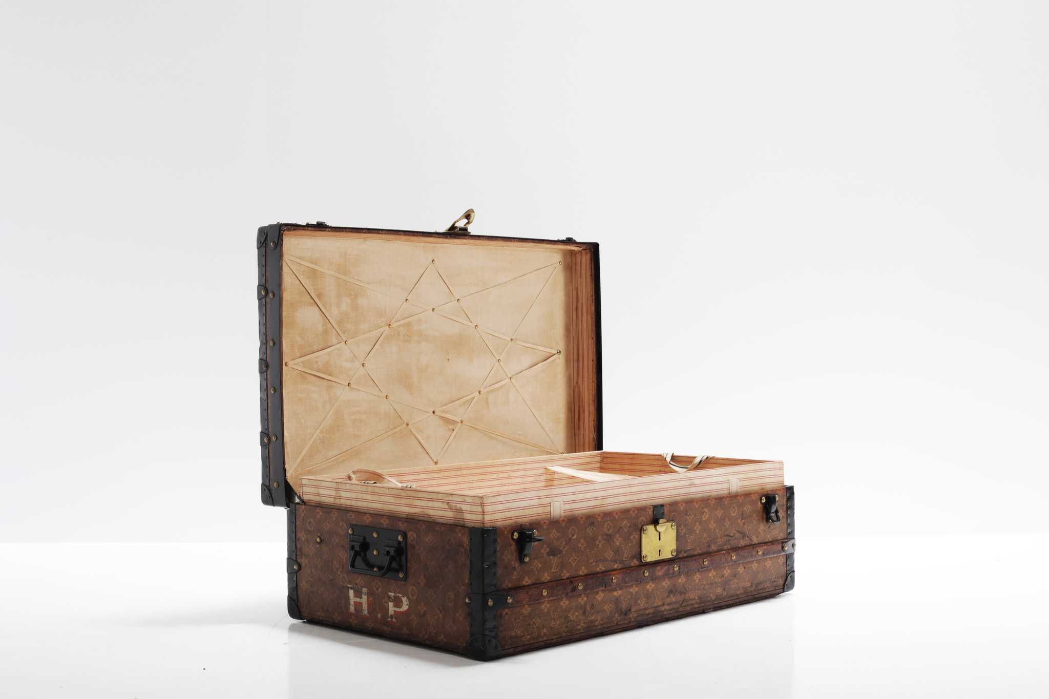 Louis Vuitton suitcase, 1896 with woven monogram