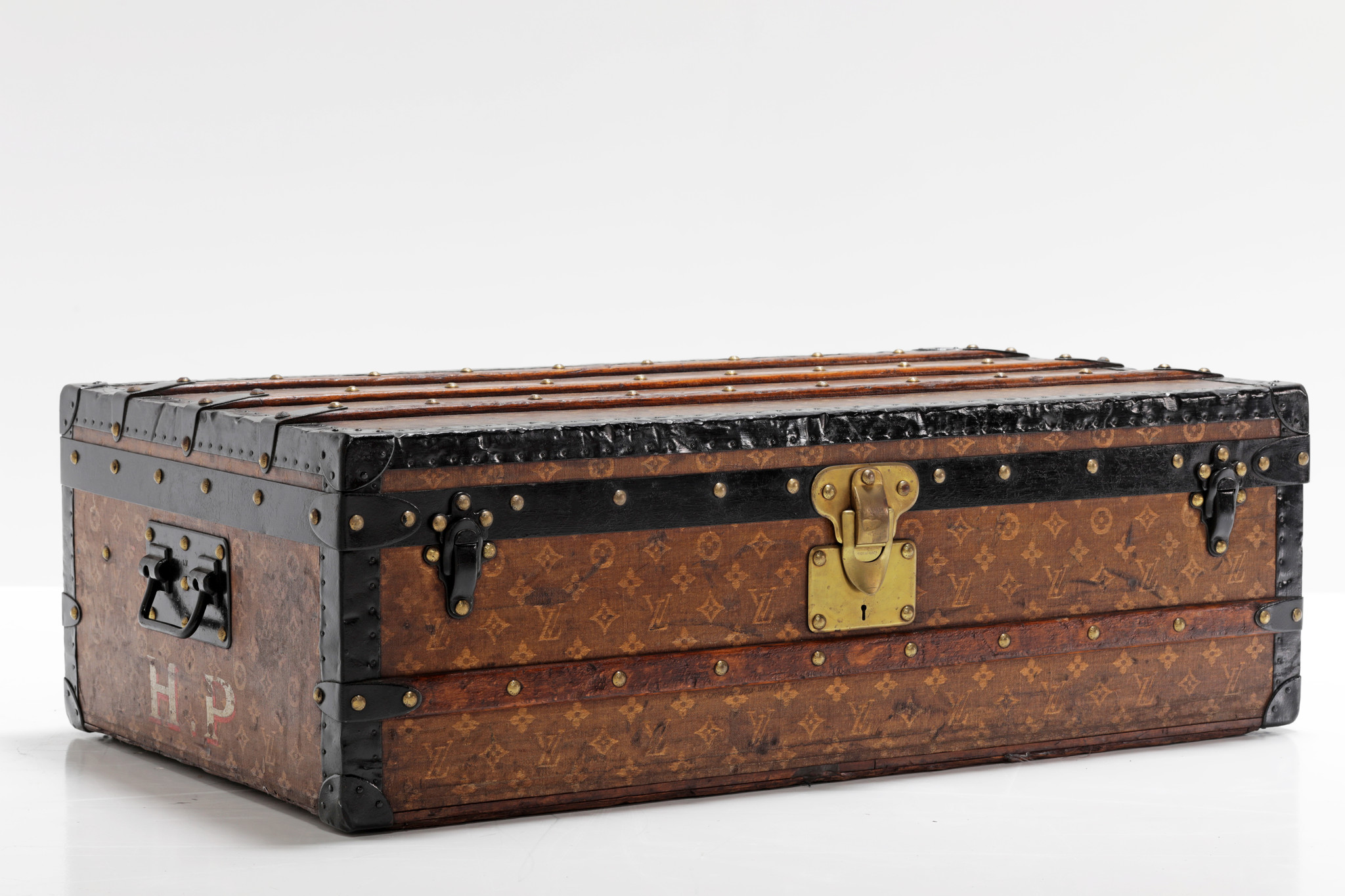 Louis Vuitton suitcase, 1896 with woven monogram