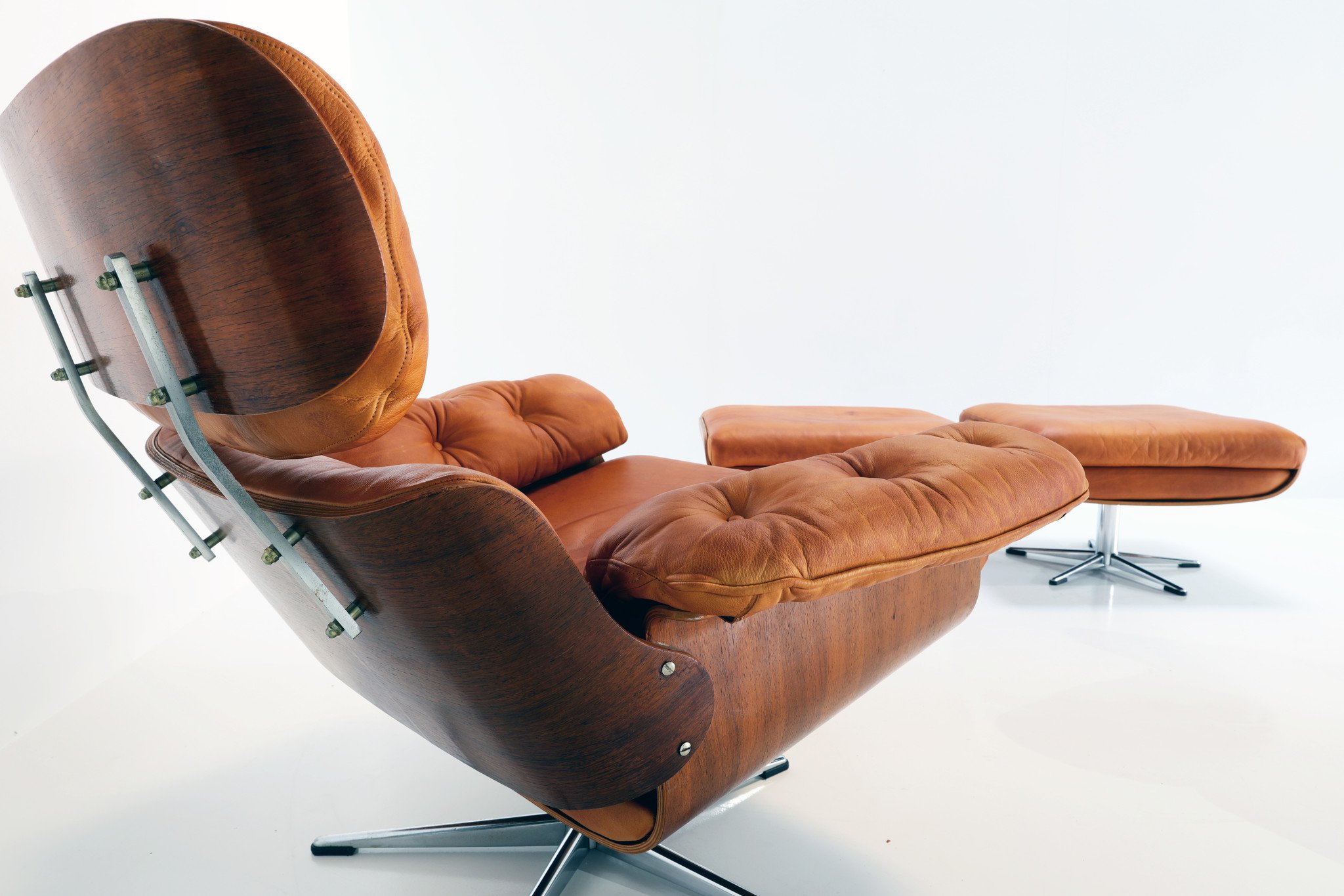 Lounge chair set Martin Stoll voor Giroflex, 1960's