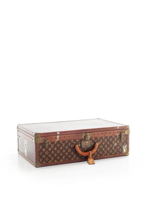 Exclusive Moynat picnic set in leather case circa 1910 - THE HOUSE OF WAUW