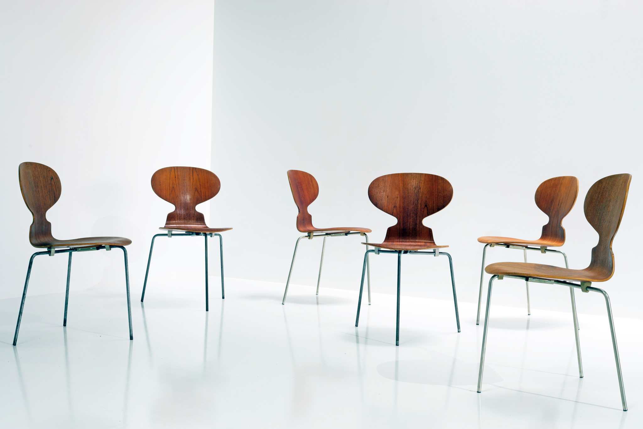 Arne Jacobsen Ant Chairs voor Fritz Hansen, 1950's