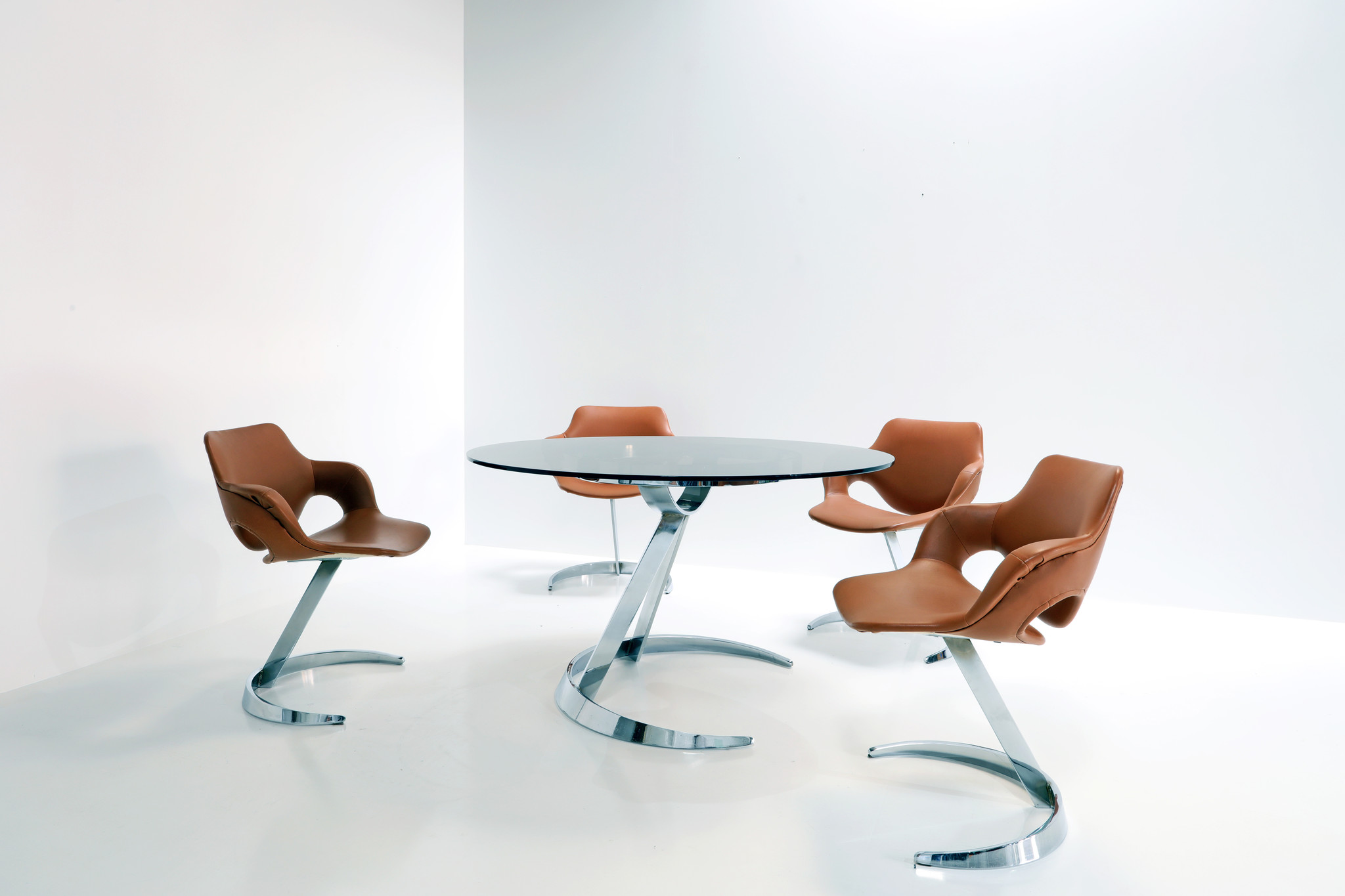 Ensemble de salle à manger Scimitar par Boris Tabacoff pour Mobilier Modulaire Moderne, 1970