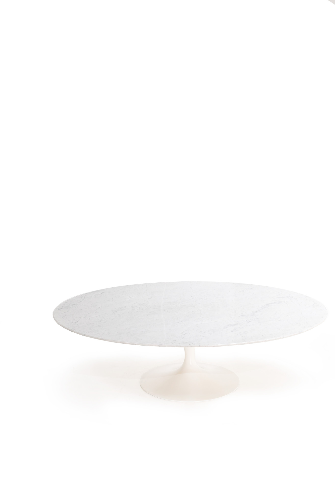 Original Oval Marble Coffee Table For Knoll Produced By Decoene Kortrijk Wauwshop Belgium