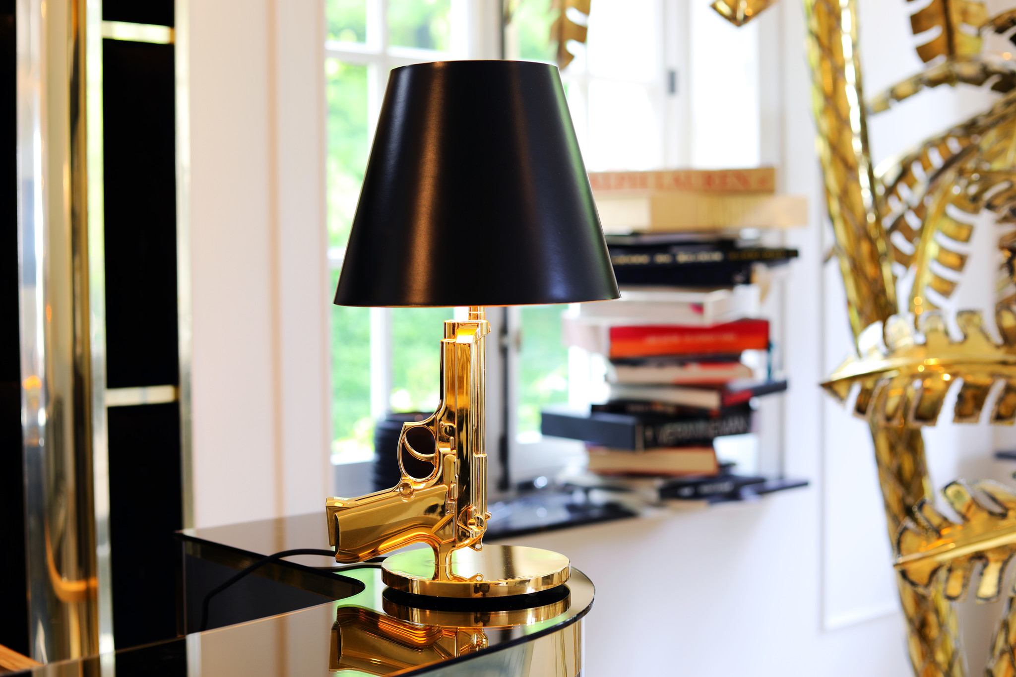 Gun table lamp by Philippe Starck for FLOS