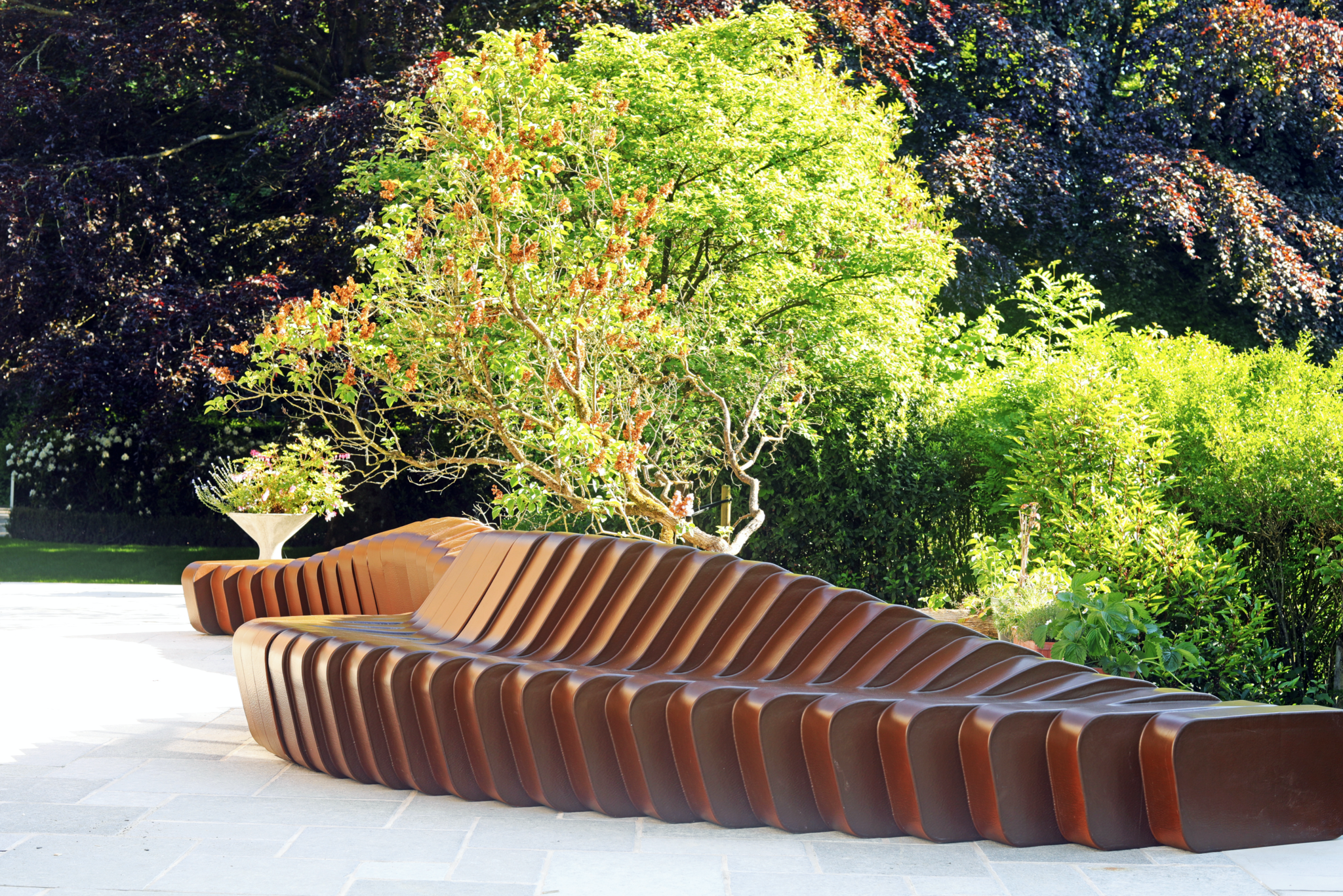 Exceptional outdoor sofa, "Cliffy 6000" designed by RAINER MUTSCH