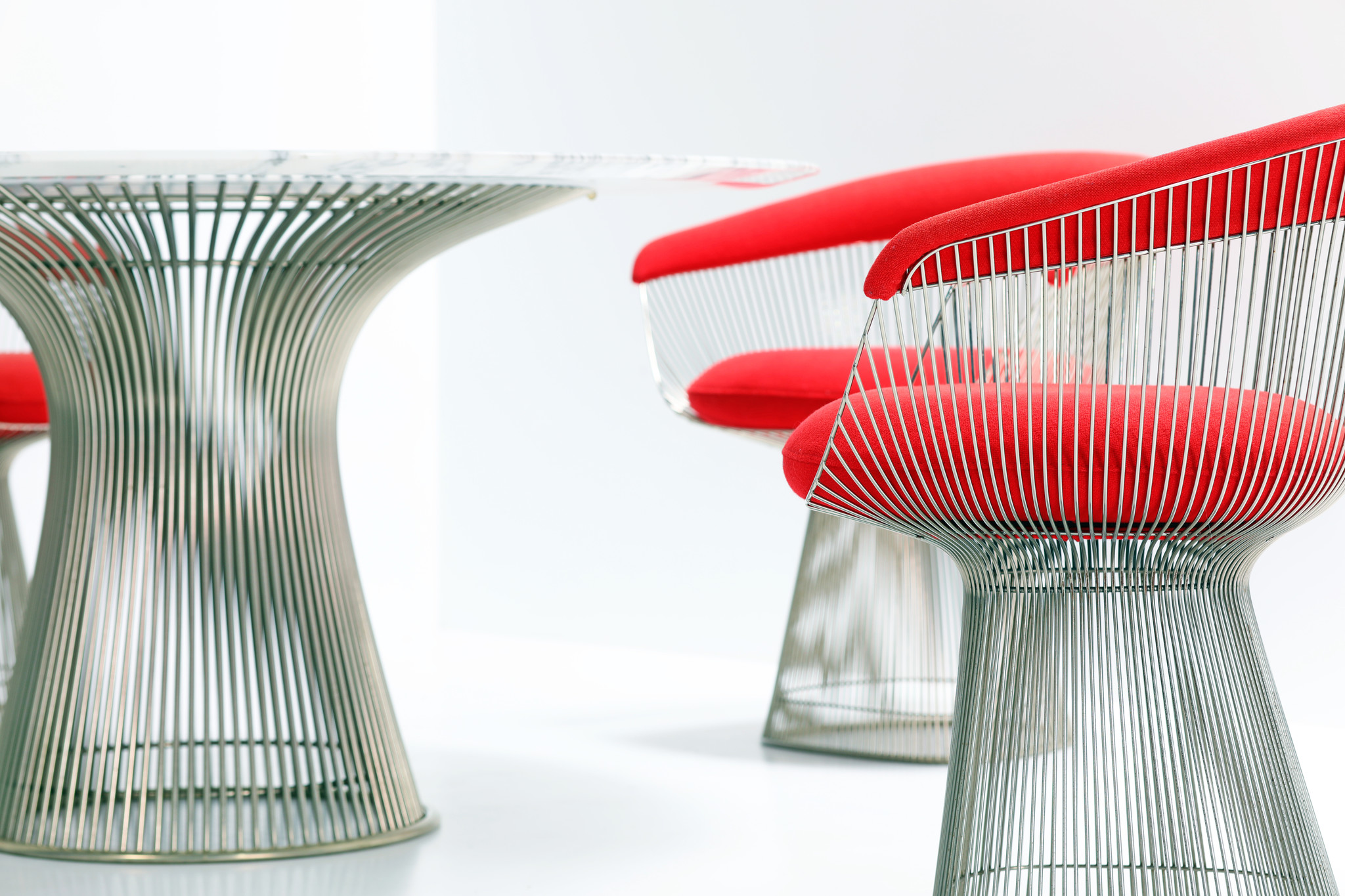 RARE WARREN PLATNER SET FOR KNOLL.